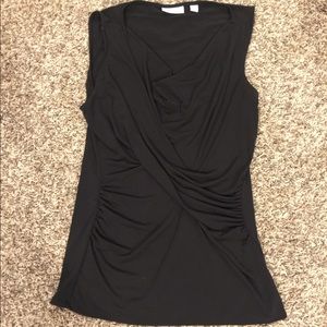 New York & Co. Cross Front Sleeveless Blouse